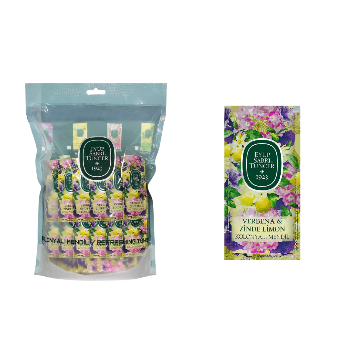 Eyüp Sabri Tuncer Verbena & Zinde Limon Kolonyalı Mendil 150'li