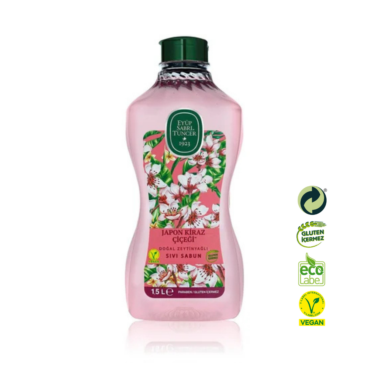 Eyüp Sabri Tuncer 1.5lt Japon Kiraz Çiçeği Doğal Zeytinyağlı Sıvı Sabun