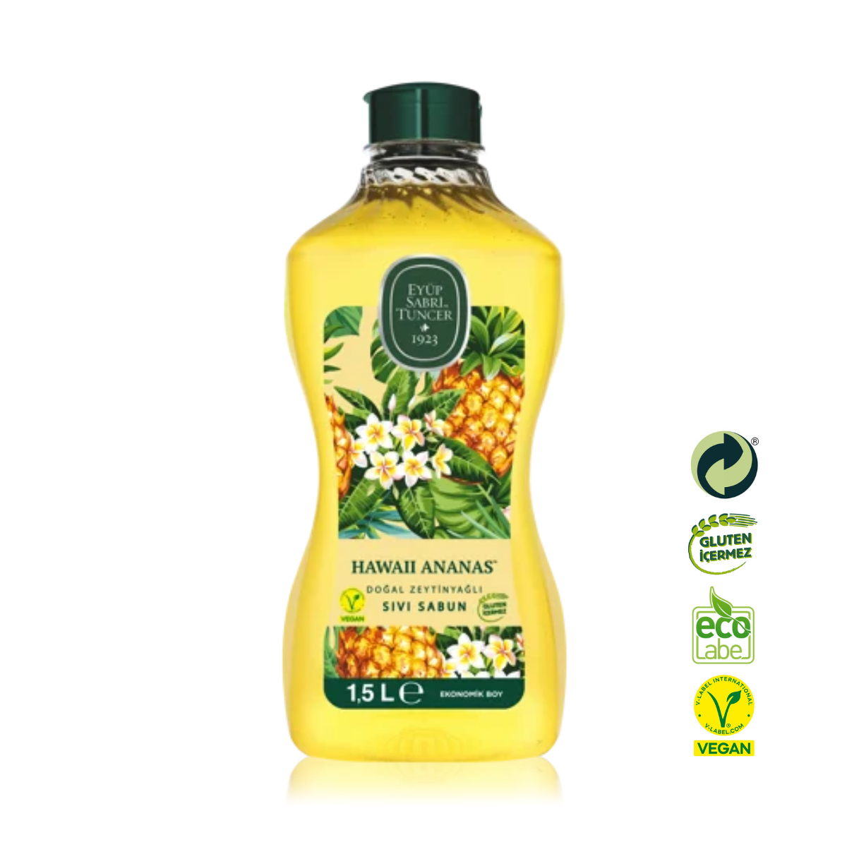 Eyüp Sabri Tuncer Hawaii Ananas Doğal Zeytin Yağlı Sıvı Sabun 1,5lt