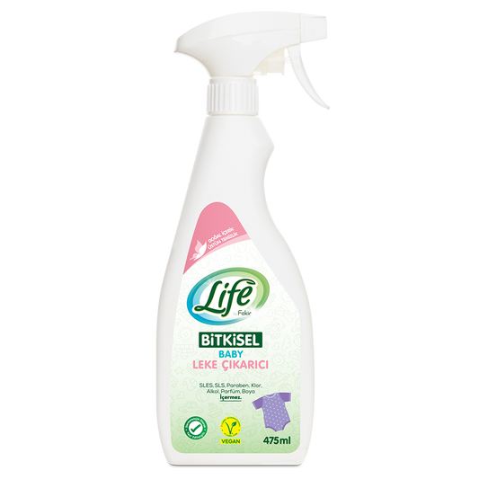Life By Fakir Bitkisel Parfümsüz Bebek Leke Çıkarıcı 475 ml – Renkli/Beyaz, Kalıntı Bırakmaz