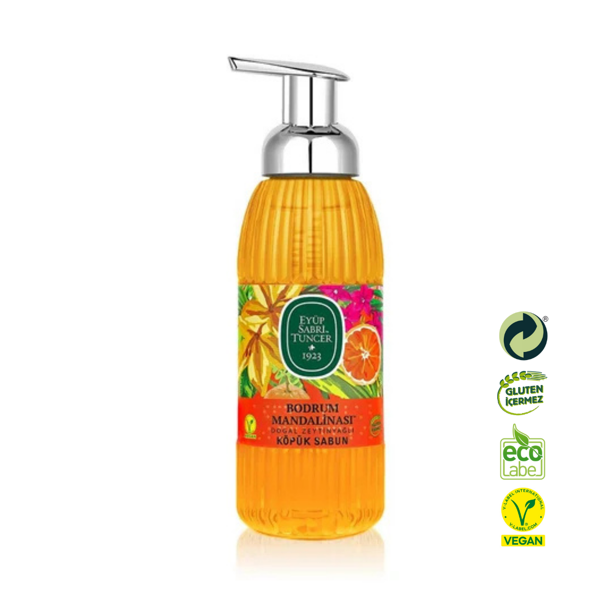 Eyüp Sabri Tuncer Bodrum Mandalinası Doğal Zeytinyağlı Köpük Sabun 500 ml