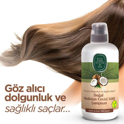 Eyüp Sabri Tuncer Doğal Hindistan Cevizi Sütlü Şampuan 600 ml